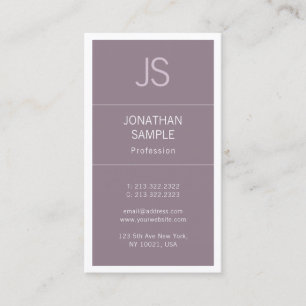 Creative Minimalist Design Modern Plain Excellent Business Card