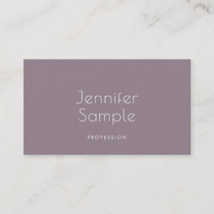 Creative Minimalist Design Modern Plain Luxury Top Business Card