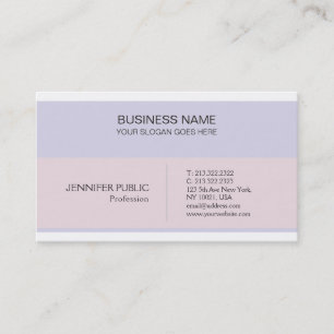 Creative Minimalist Modern Elegant Colours Design Business Card