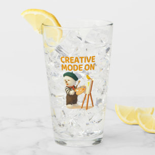 Creative Mode On: Painter Bichon Dog Artist Art Glass