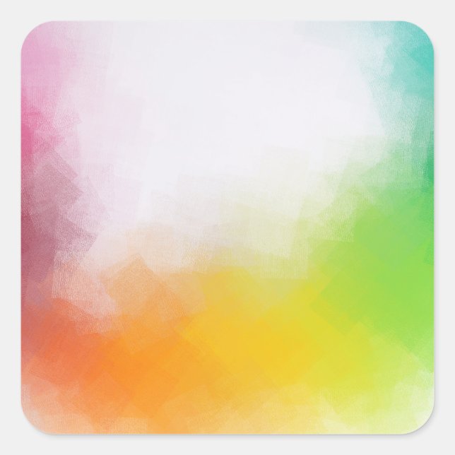Creative Modern Abstract Art Blank Template Square Sticker (Front)