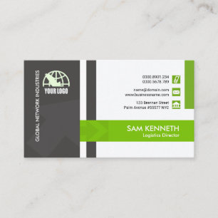 Creative Modern Arrowhead Distribution Logistics Business Card