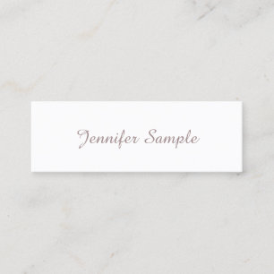 Creative Modern Design Minimalist Plain Trendy Mini Business Card