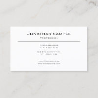 Creative Modern Design Sleek Plain White Trendy