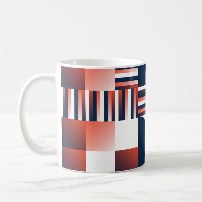 Creative Modern Geometrical Seamless Pattern Coffee Mug (Left)