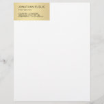 Creative Modern Gold White Template Elegant Simple Letterhead<br><div class="desc">Creative Modern Gold White Template Elegant Simple Letterhead.</div>