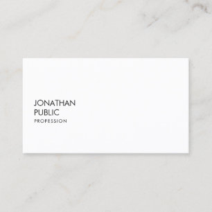 Creative Modern Minimal Professional Smooth Plain Business Card
