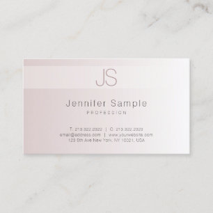 Creative Modern Monogram Template Elegant Trendy Business Card