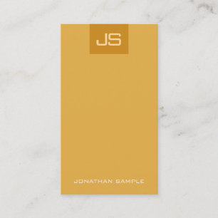 Creative Modern Monogram Vertical Trendy Template Business Card