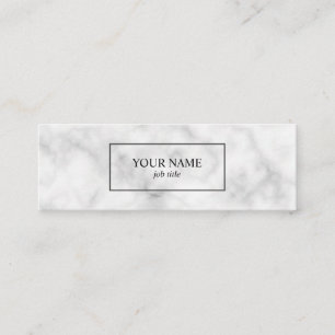 Creative Modern Pink Marble Mini Business Cards