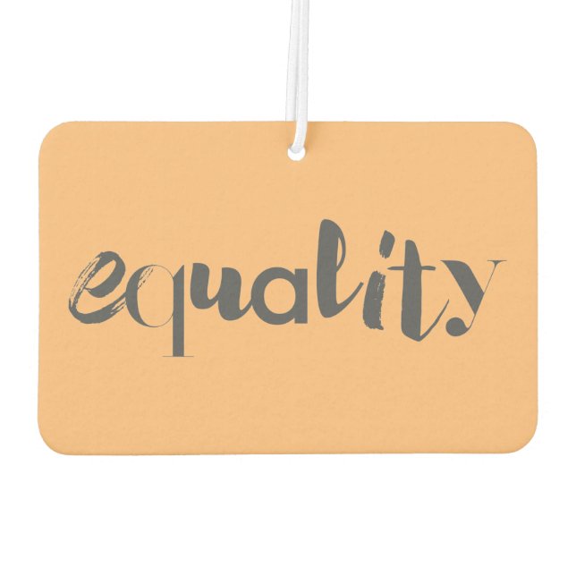 Creative, modern, playful, cool design of Equality Air Freshener (Back)