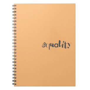 Creative, modern, playful, cool design of Equality Notebook