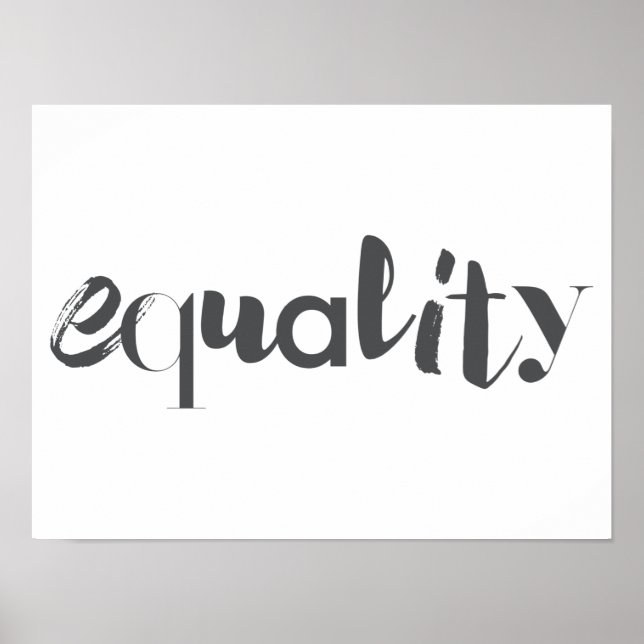 Creative, modern, playful, cool design of Equality Poster (Front)