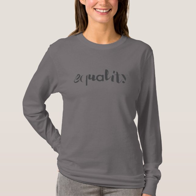 Creative, modern, playful, cool design of Equality T-Shirt (Front)