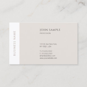 Creative Modern Simple Professional Elegant Plain Business Card