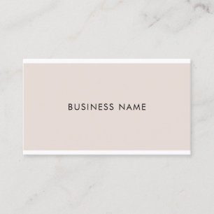 Creative Modern Sleek Firm Company Plain Trendy Business Card