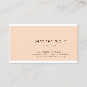 Creative Modern Sleek Graphic Design Trendy Plain Business Card
