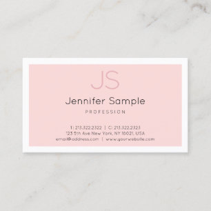 Creative Monogram Simple Design Luxe Professional Business Card