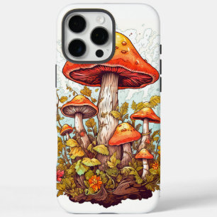 Creative Mushroom Forest Illustration iPhone 16 Pro Max Case