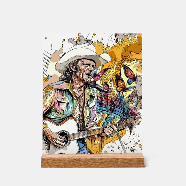 Creative Music Mosaic 8x10 Prints Acrylic Sign (Front)