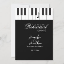 Creative Musicians Piano Keys Rehearsal Dinner