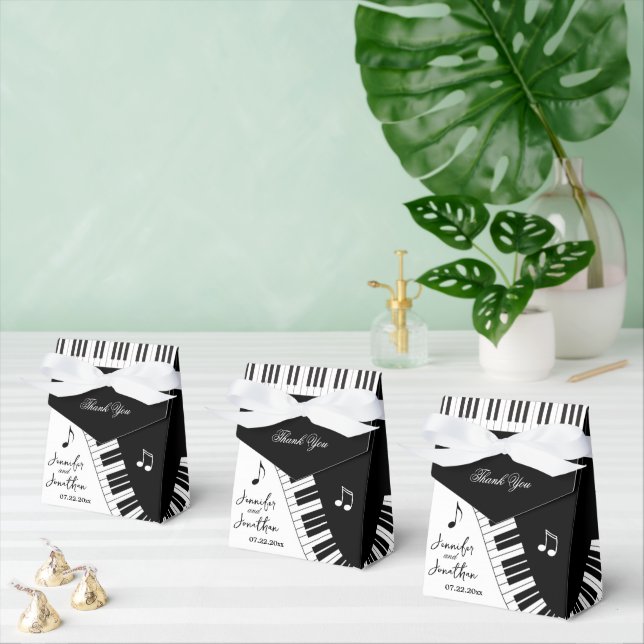 Creative Musicians Piano Keys Wedding Favor Box (Multiple)