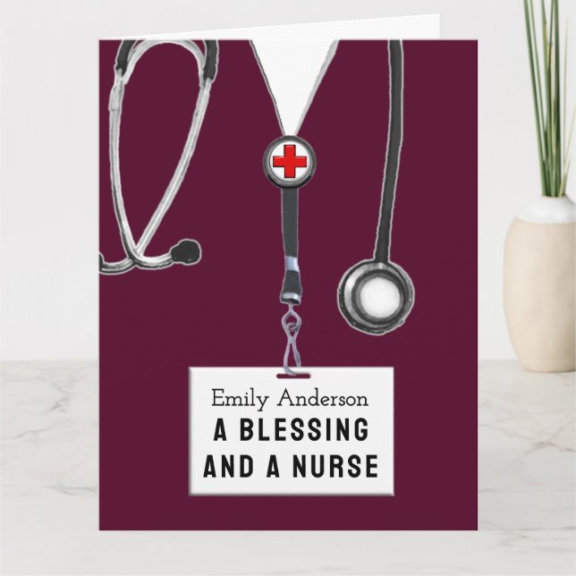 Creative Nurse Graduation Card (Front)