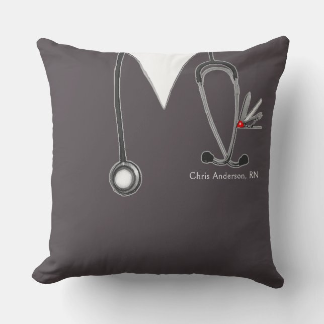 Creative Nurse Throw Pillow (Front)