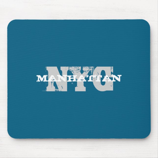 Creative Nyc Manhattan New York City Template  Mouse Pad (Front)