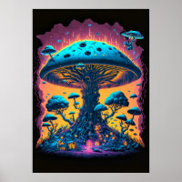 Creative Otherworldly Psychedelic Mushroom Art