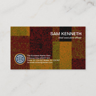 Creative Patchwork Artwork CEO Founder Business Card