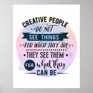 Creative People Quote Word Art Poster