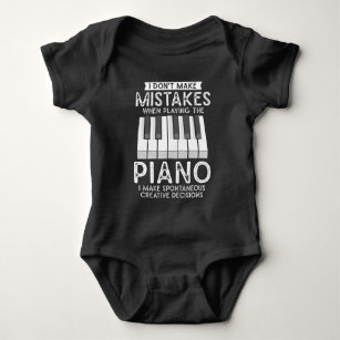 Creative Pianist Witty Piano Musician Music Lover Baby Bodysuit