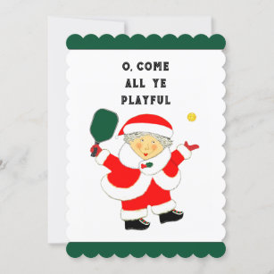 Creative Pickleball Christmas Holiday Card