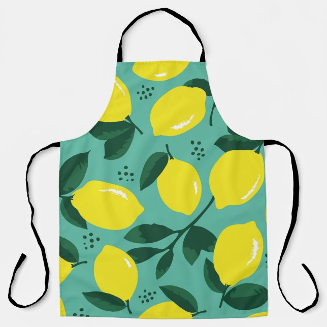 Creative pink-blue paint texture, abstract. apron (Front)