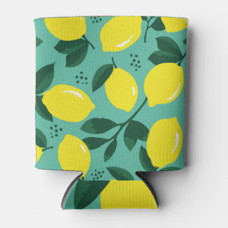 Creative pink-blue paint texture, abstract. can cooler