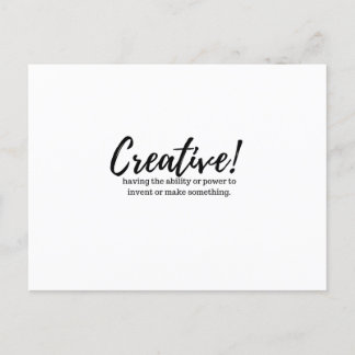 Creative Positive Message Design Postcard