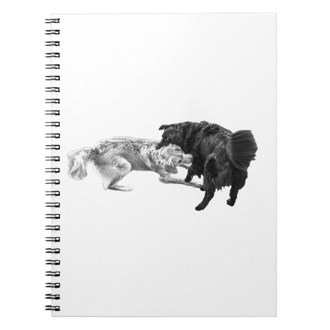 Creative Pugs, Shaded Pages Notebook (Front)
