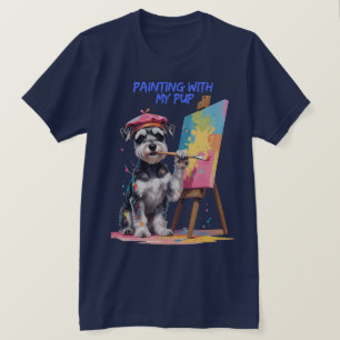 Creative Pup – The Artistic Miniature Schnauzer T-Shirt