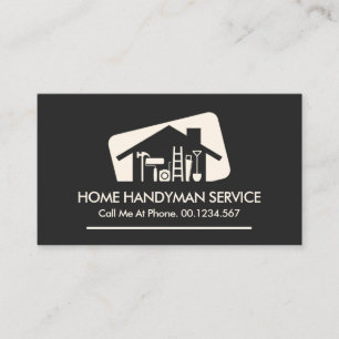 Creative Rectangle Box Handyman Tools Business Card