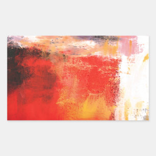 Creative Red Abstract Sticker