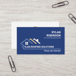 Creative Rooftop Letter-R Remodeling Business Card