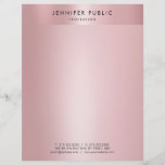 Creative Rose Gold Modern Minimalist Template Letterhead<br><div class="desc">Creative Rose Gold Modern Minimalist Template Trendy Professional Letterhead.</div>