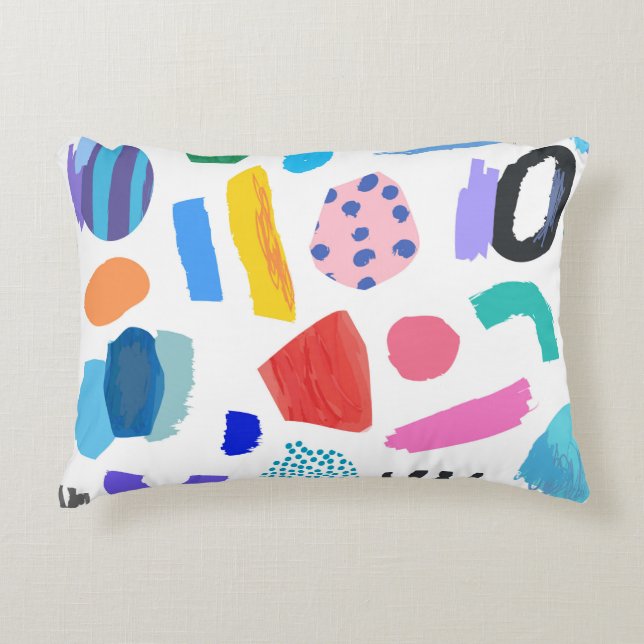 Creative Seamless pattern. Artistic universal back Accent Pillow (Front)