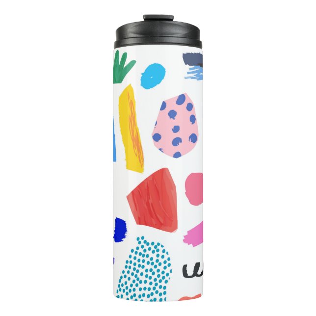 Creative Seamless pattern. Artistic universal back Thermal Tumbler (Front)
