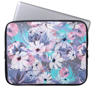 Creative seamless watercolor pattern of plants, He Laptop Sleeve