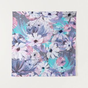 Creative seamless watercolor pattern of plants, He Tapestry