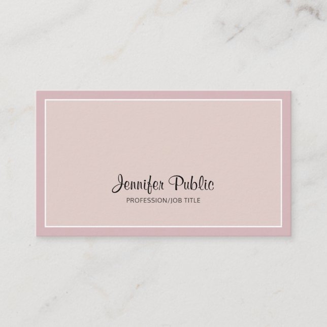 Creative Simple Design Elegant Colours Modern Business Card (Front)