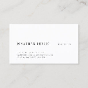 Creative Simple Design Elegant Template Modern Business Card