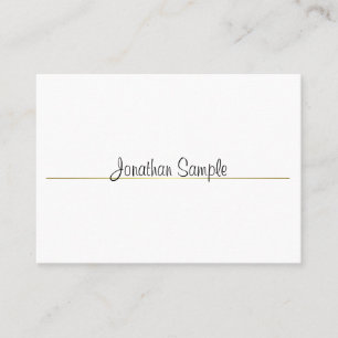 Creative Simple Design Gold Plain Luxury Trendy Business Card